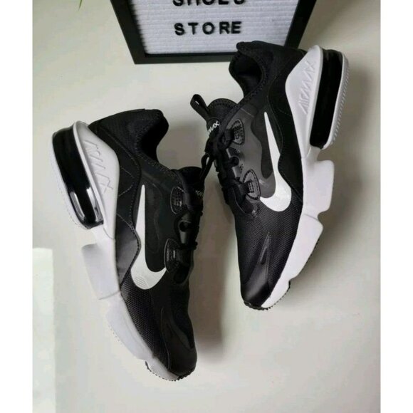 14 MEN'S NIKE AIR MAX INFINITY BLACK WHITE CU9452-006 RUNNING SNEAKERS - Picture 1 of 9